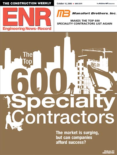 MANAFORT: TOP 600 SPECIALTY CONTRACTORS IN AMERICA 2006
